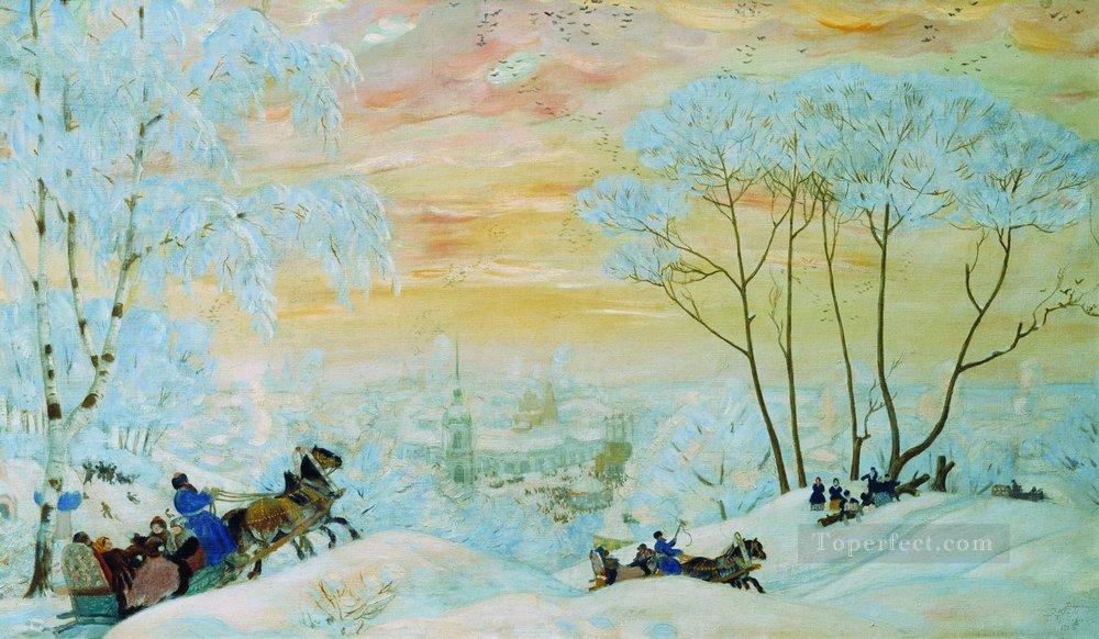 carnaval 1916 Boris Mikhailovich Kustodiev Pintura al óleo
